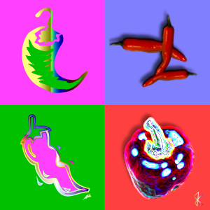 Andy Warhol Peppers By Me